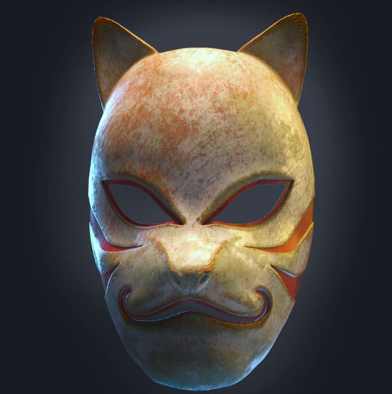 KAKASHI ANBU wood texture MASK 3d printing model STL